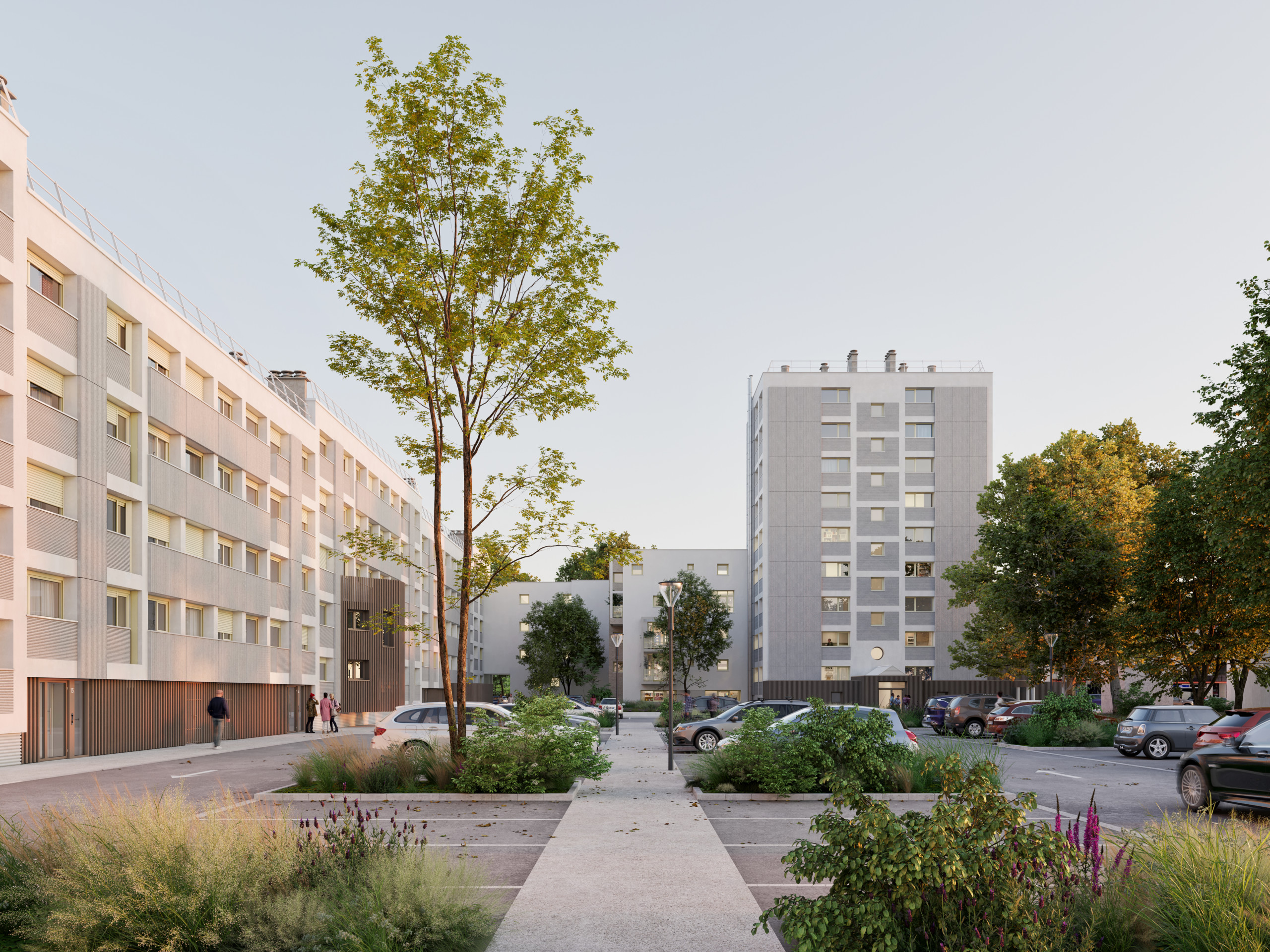 roubaud architectes Aubervilliers OPH