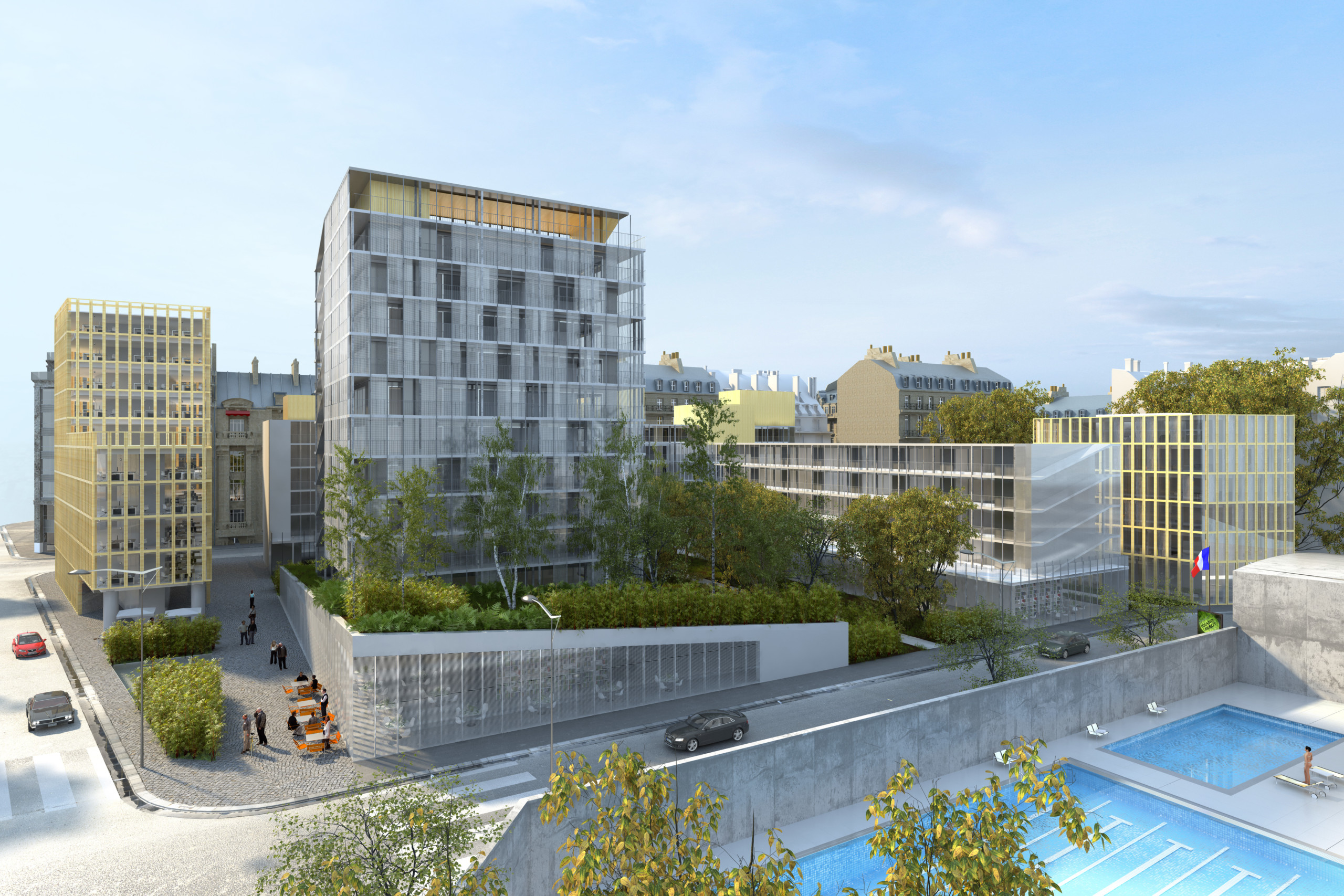 roubaud architectes Réhabilitation rue Tolbiac