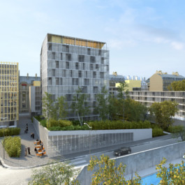 Roubaud architecte architectes réhabilitation construction architecture Réhabilitation rue Tolbiac 75013 