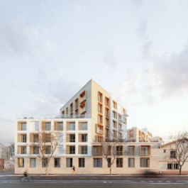 Roubaud architecte architectes réhabilitation construction architecture Rue Raspail Bagnolet Rue Raspail, et Stalingrad. 93170 Bagnolet 